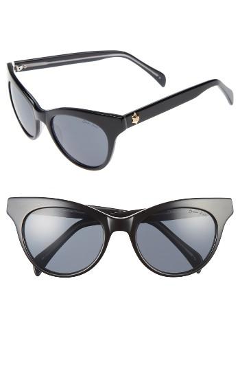 Women's Draper James 54mm Gradient Lens Cat Eye Sunglasses - Black