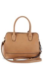Sole Society Nera Faux Leather Satchel - Brown