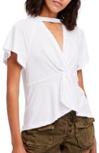 Women's Free People Just A Twist Top - White
