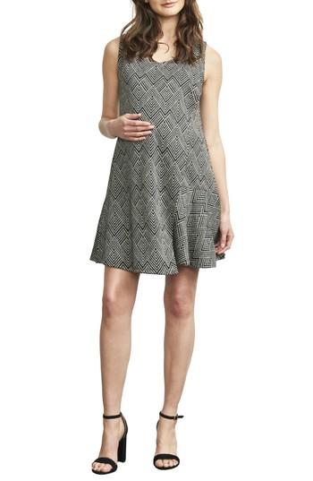 Women's Maternal America Overlay Wrap Maternity/nursing Dress