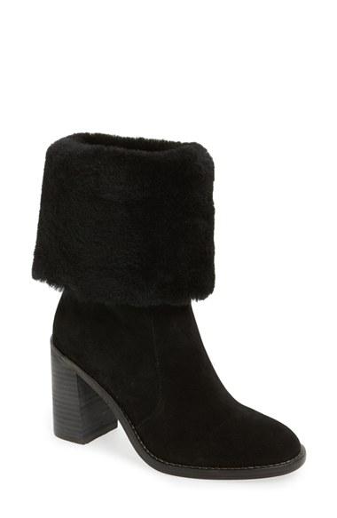 Women's Arturo Chiang 'maira' Genuine Shearling Cuff Boot