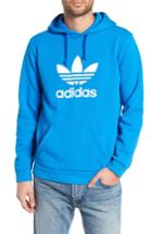 Men's Adidas Originals Trefoil Logo Pullover Hoodie - Blue