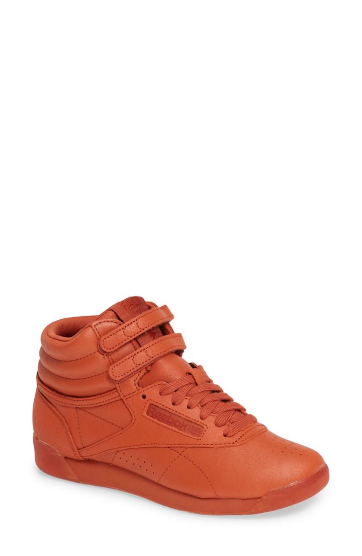 Women's Reebok Freestyle Hi Sneaker .5 M - Orange