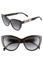 Women's Moschino 56mm Gradient Cat Eye Sunglasses -