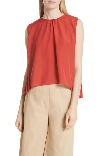 Women's Vince Pleat Shell - Red