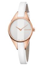 Women's Calvin Klein Rebel Leather Band Watch, 29mm