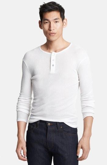 Ami Alexandre Mattiussi Long Sleeve Henley White