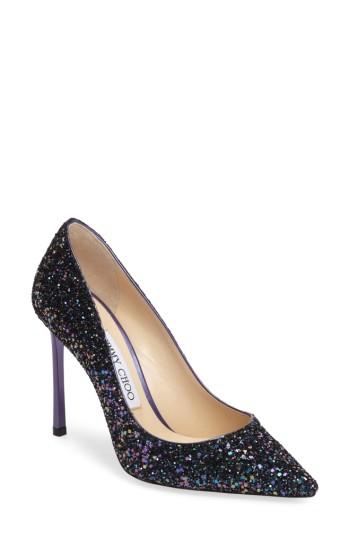 Women's Jimmy Choo Romy Pointy Toe Pump Us / 39eu - Metallic