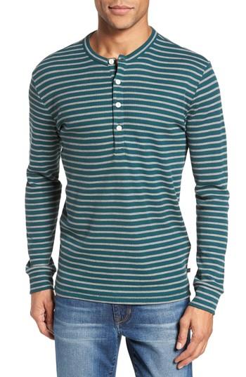 Men's Bonobos Stripe Waffle Henley - White