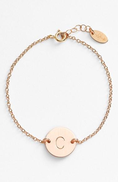 Women's Nashelle 14k-gold Fill Initial Disc Bracelet