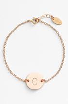 Women's Nashelle 14k-gold Fill Initial Disc Bracelet
