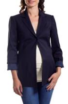 Women's Eva Alexander London Single Button Maternity Jacket - Blue