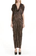Women's Zero + Maria Cornejo Miu Hair Print Stretch Silk Dress - Black