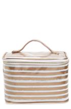 Cosmopolitan Train Case, Size - Gold/ White