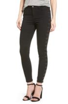 Women's Tinsel Studded Skinny Jeans - Black