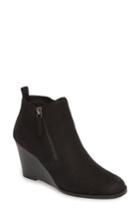 Women's Caslon Wesley Wedge Bootie .5 M - Black