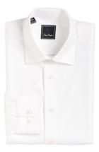 Men's David Donahue Regular Fit Oxford Dress Shirt 34/35 - White