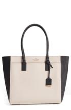 Kate Spade New York 'cameron Street - Havana' Textured Leather Tote - Ivory