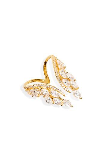 Women's Shashi Isabella Crystal Wing Ring