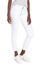 Women's Hudson Jeans Barbara Exposed Zip High Waist Jeans - White