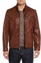 Men's Missani Le Collezioni Leather Jacket - Brown