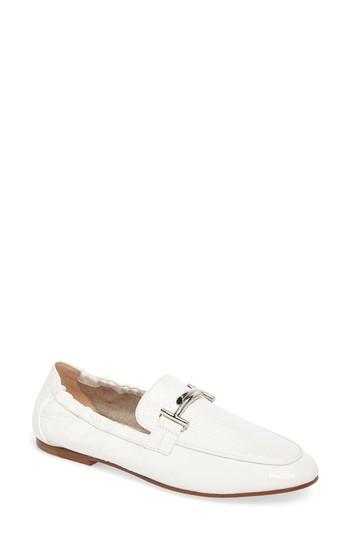 Women's Tod's Double T Scrunch Loafer Us / 34eu - White