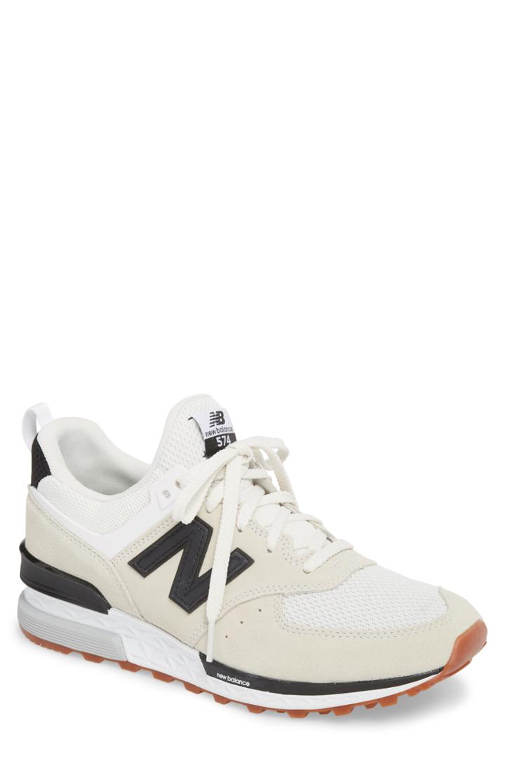 Men's New Balance 574 Sport Sneaker D - Beige