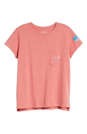 Women's Vineyard Vines Vintage Whale Logo Tee - Red