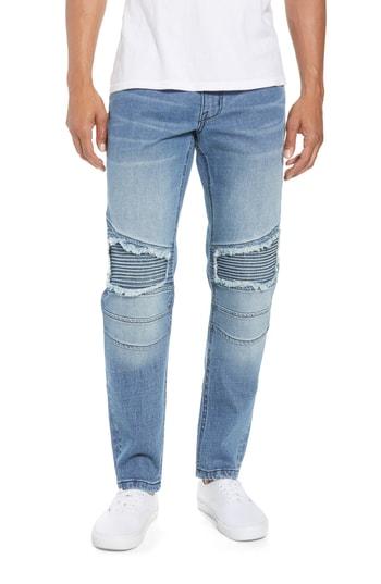 Men's The Rail Skinny Moto Jeans X 32 - Blue