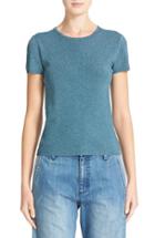 Women's Tibi Metallic Knit Crewneck Tee