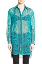 Women's Versace Collection Baroque Print Tunic Us / 40 It - Green