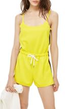 Women's Topshop Side Stripe Playsuit - Yellow
