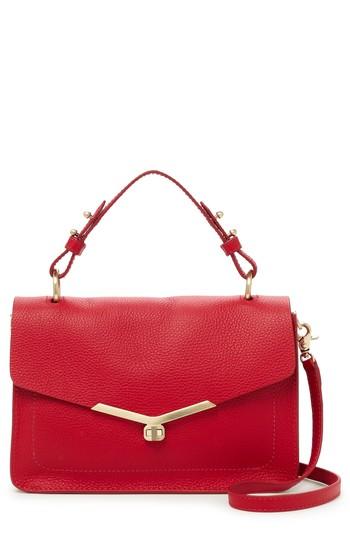 Botkier Vivi Calfskin Leather Satchel - Red
