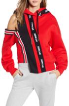 Women's Ivy Park Spliced Stripe Hoodie - Red