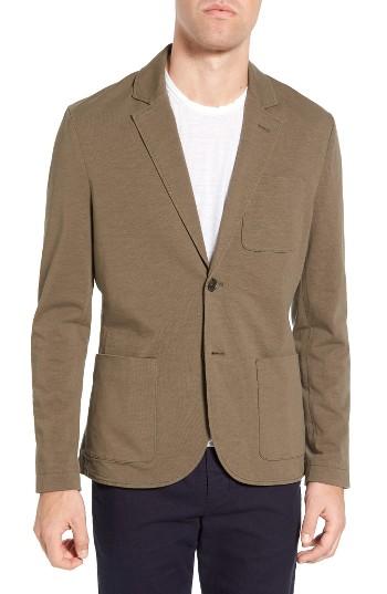 Men's James Perse Slub Jersey Blazer (l) - Green