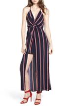 Women's Print Maxi Dress - Blue