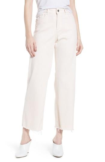 Women's Dl1961 Hepburn Ankle Wide Leg Jeans - Pink