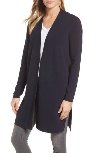 Women's Emerson Rose Long Ribbed Cardigan - Blue