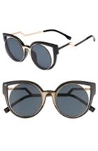 Women's Prive Revaux The Feminist 47mm Cat Eye Sunglasses - Black