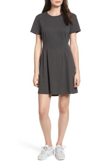 Women's Cotton T-shirt Dress - Grey