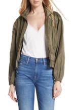 Women's Frame Ruffle Waist Crop Jacket - Green