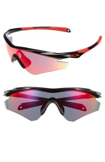 Women's Oakley M2(tm) Frame Xl Sunglasses - Black/ Red Iridium