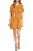 Women's Love, Fire Embroidered Dress - Brown