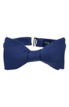 Men's Ted Baker London Fancy Silk & Cotton Bow Tie, Size - Blue