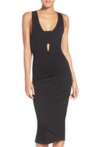 Women's Fraiche By J Cutout Body-con Midi Dress - Black