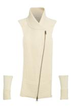 Women's Veronica Beard 'ottoman' Wool Dickey, Size - Ivory