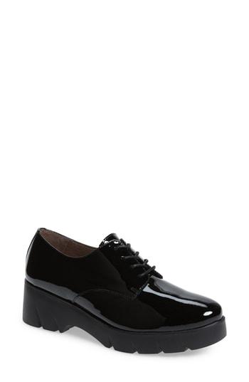 Women's Wonders Lug Sole Derby Us / 35eu - Black