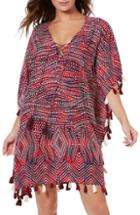 Women's Miraclesuit Babylon Tassel Embellished Caftan - Red