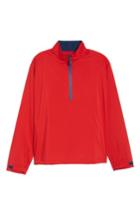 Men's Bugatchi Regular Fit Half Zip Performance Pullover - Red