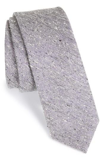 Men's The Tie Bar Buff Solid Silk Skinny Tie